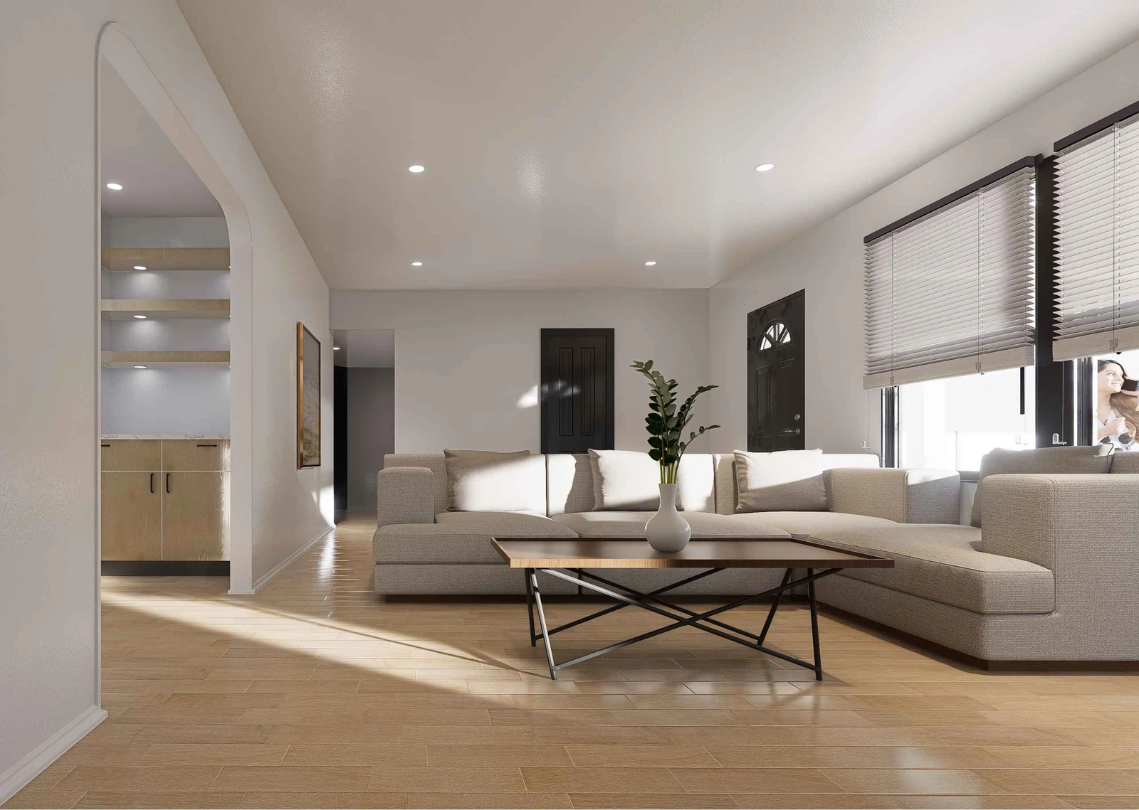 Berwick living-room design visualization
